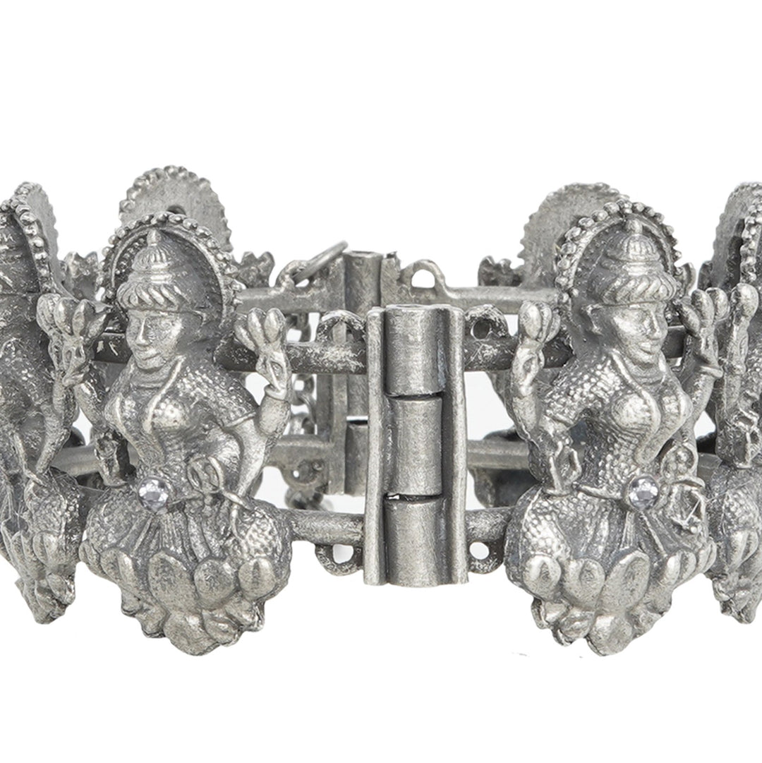 Teejh Sudha Silver Oxidised Bangle