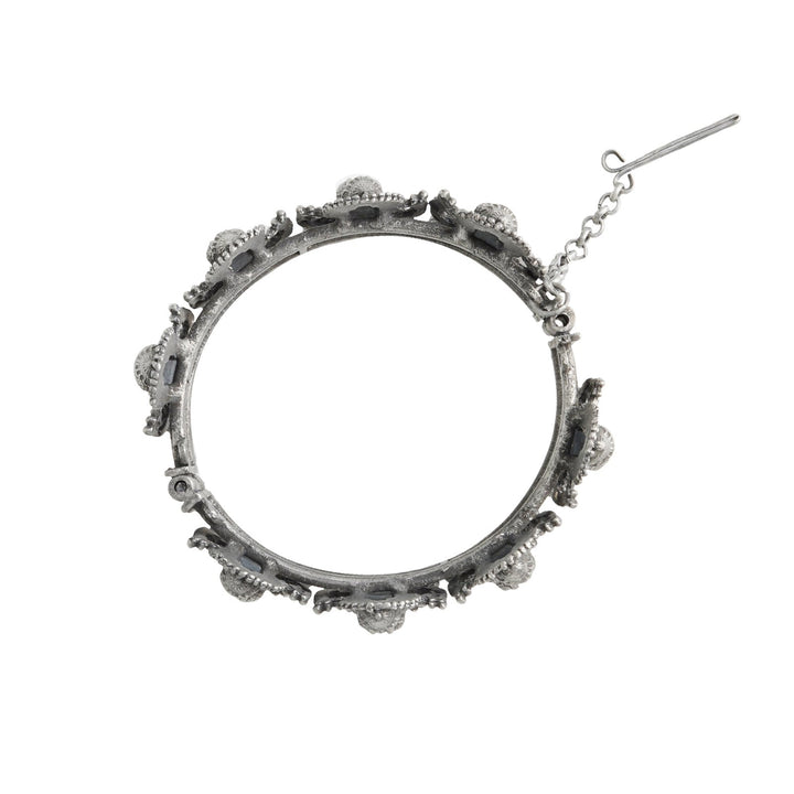 Teejh Sudha Silver Oxidised Bangle