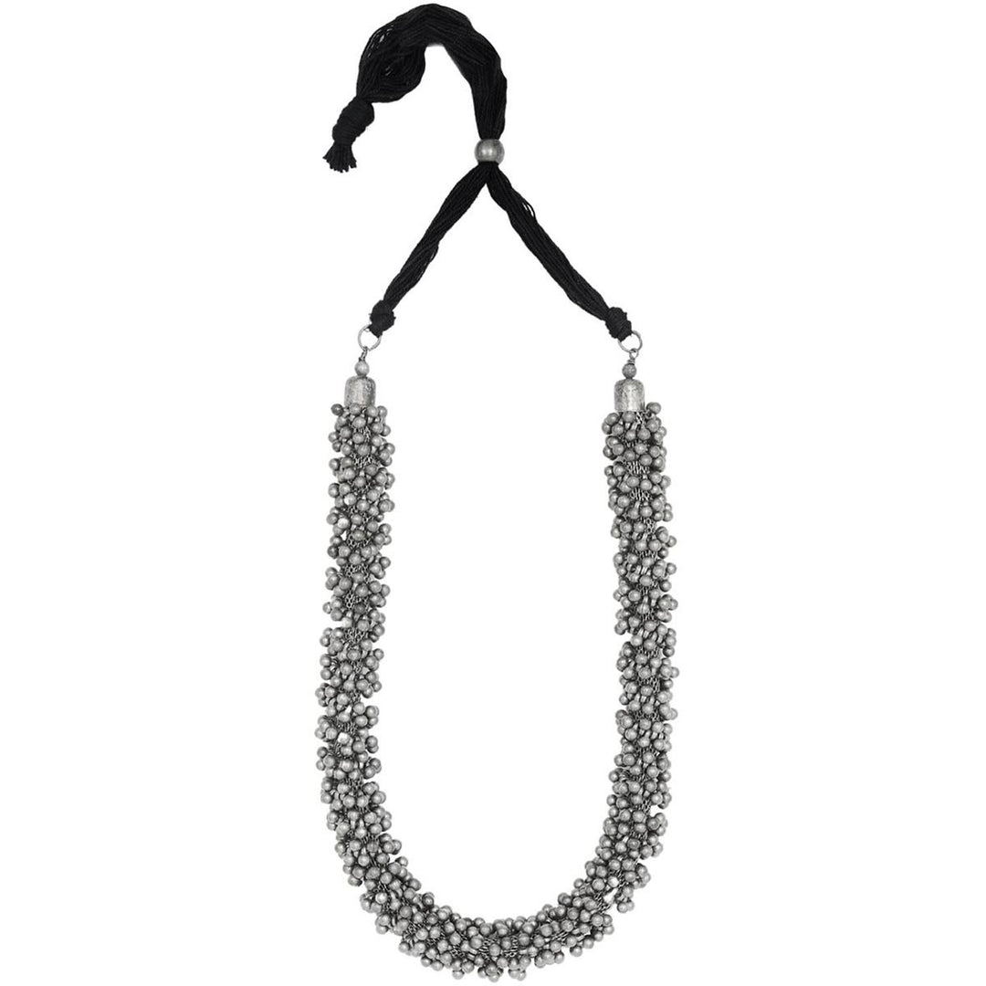 Teejh Manvita Silver Oxidised Ghungroo Jewelry Gift Set