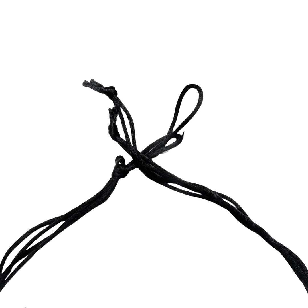 Teejh Zaira Black Silver Oxidised Choker Necklace