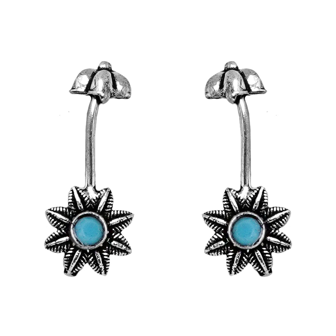 Teejh Krisha Blue Stone Clip On Bugadi