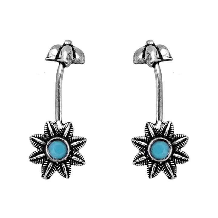 Teejh Krisha Blue Stone Clip On Bugadi