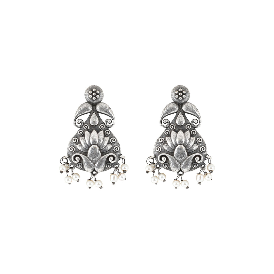 Teejh Aabir Silver Oxidised Earrings