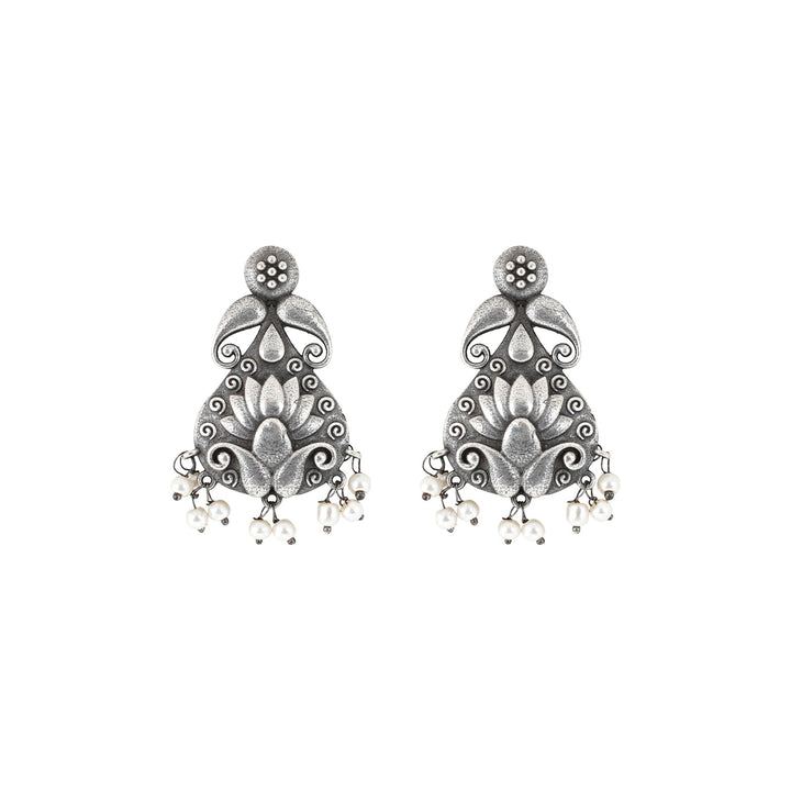Teejh Aabir Silver Oxidised Earrings