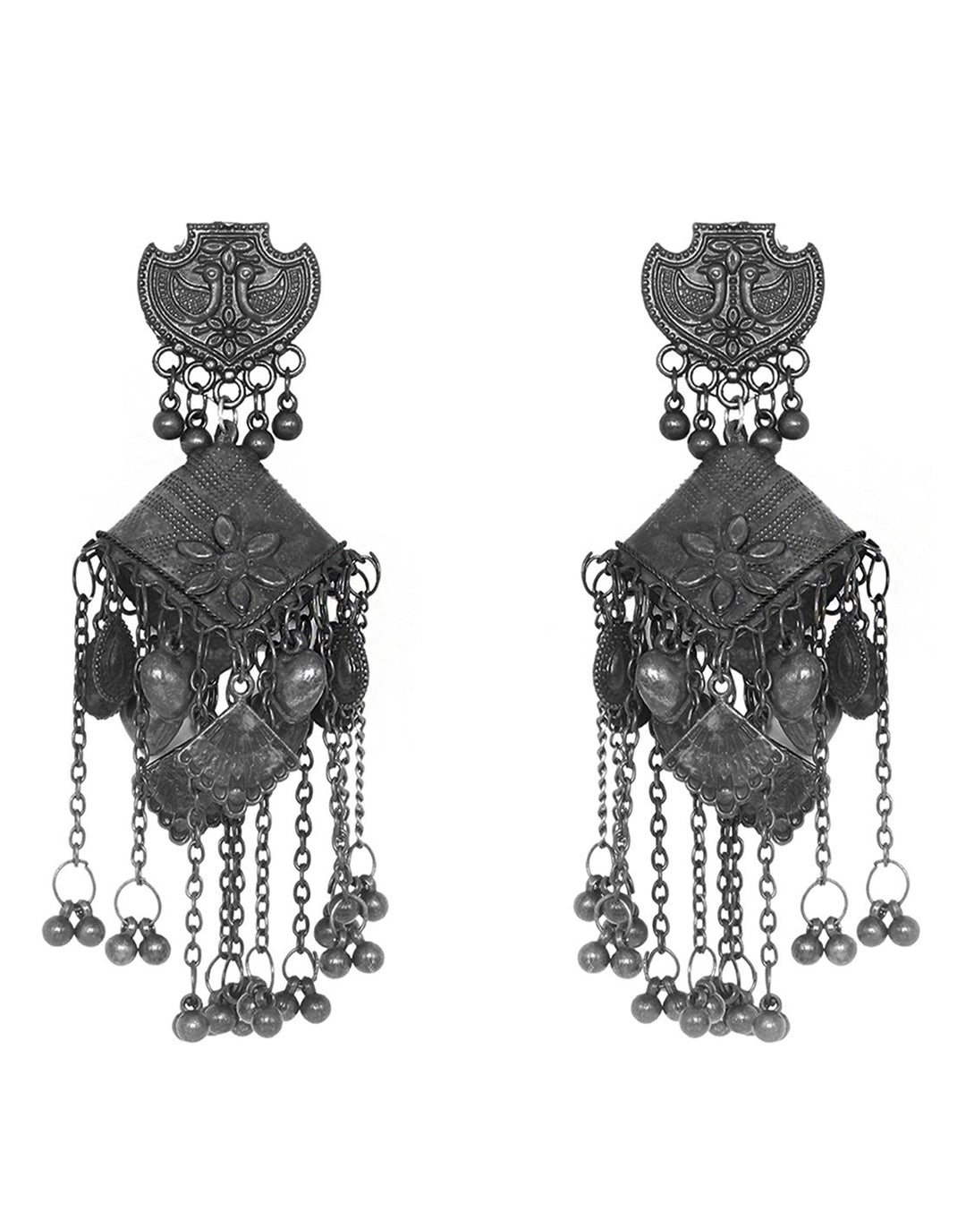 Teejh Parnavi Silver Oxidised Jewelry Gift Set