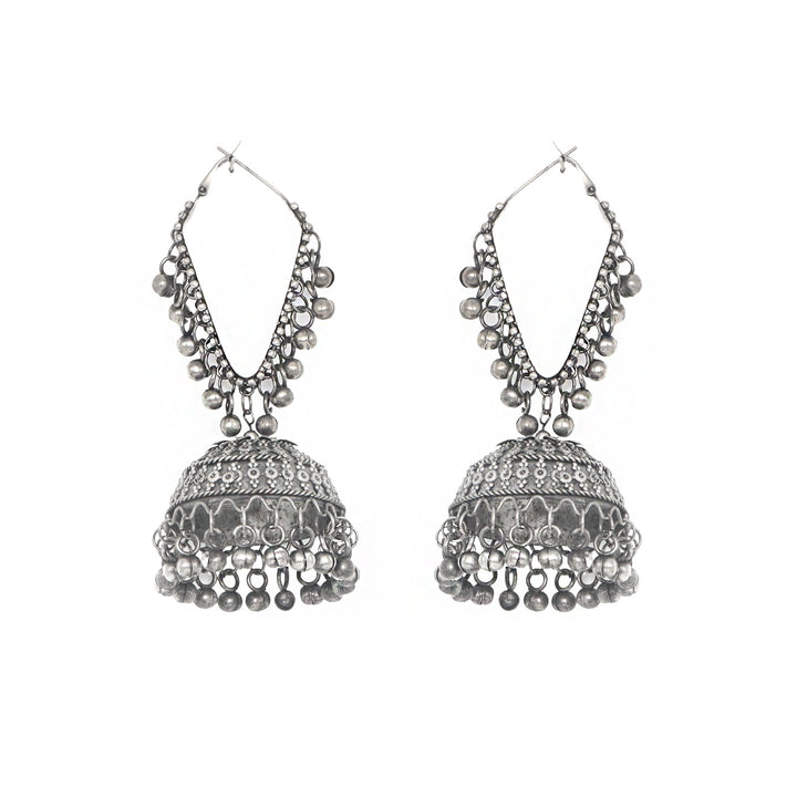 Teejh Turvi Silver Oxidised Earrings