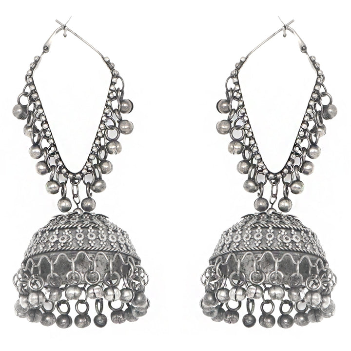 Teejh Turvi Silver Oxidised Earrings