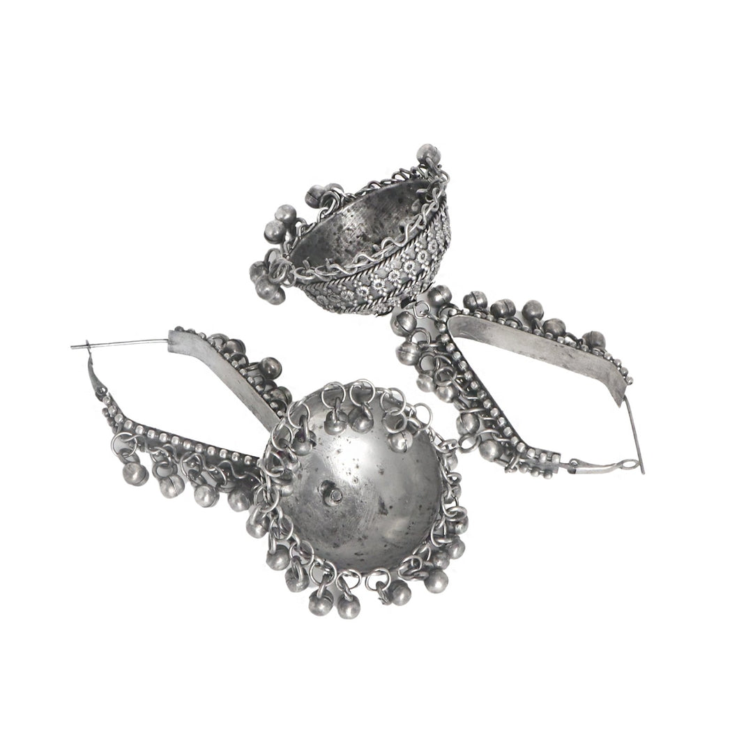 Teejh Turvi Silver Oxidised Earrings