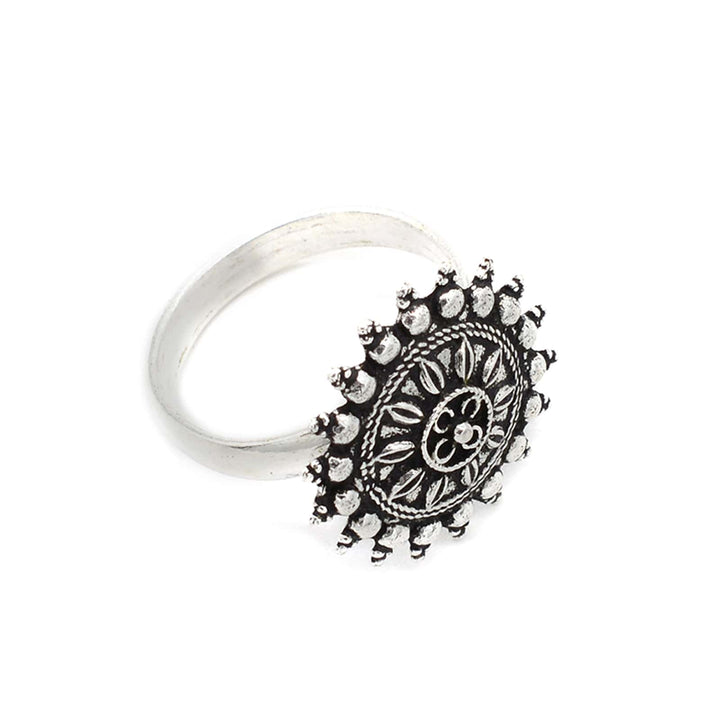 Nitya Silver Ring - Joker & Witch