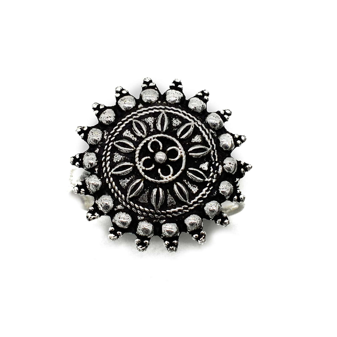 Nitya Silver Ring - Joker & Witch
