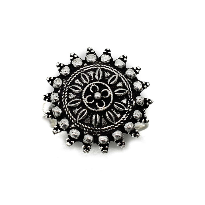 Nitya Silver Ring - Joker & Witch