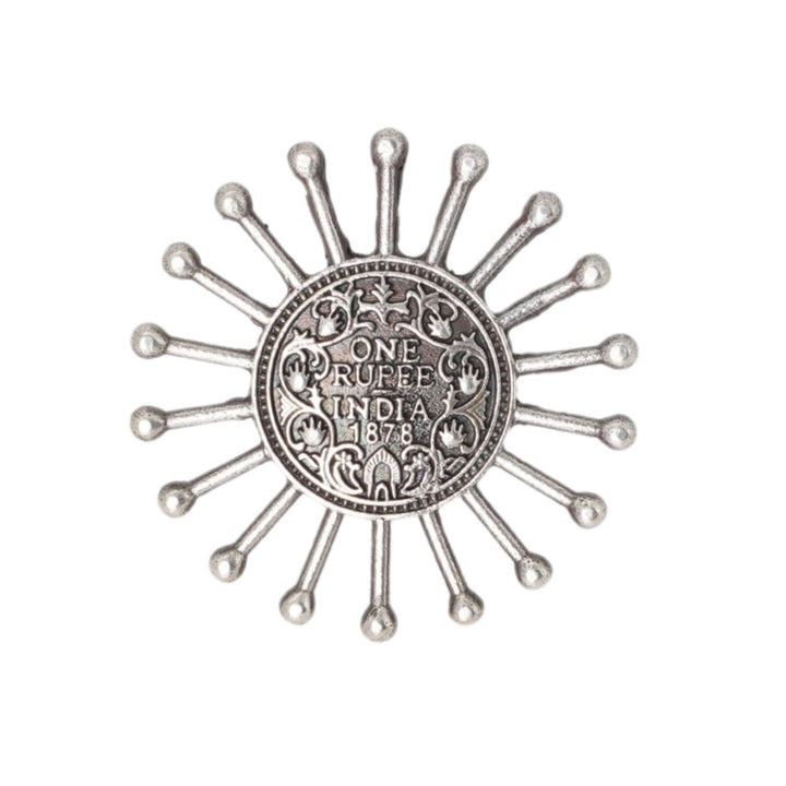 Teejh Omisha Silver Oxidised Ring