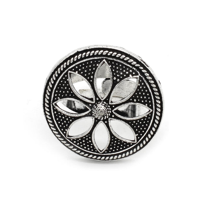 Adya Silver Floral Ring - Joker & Witch