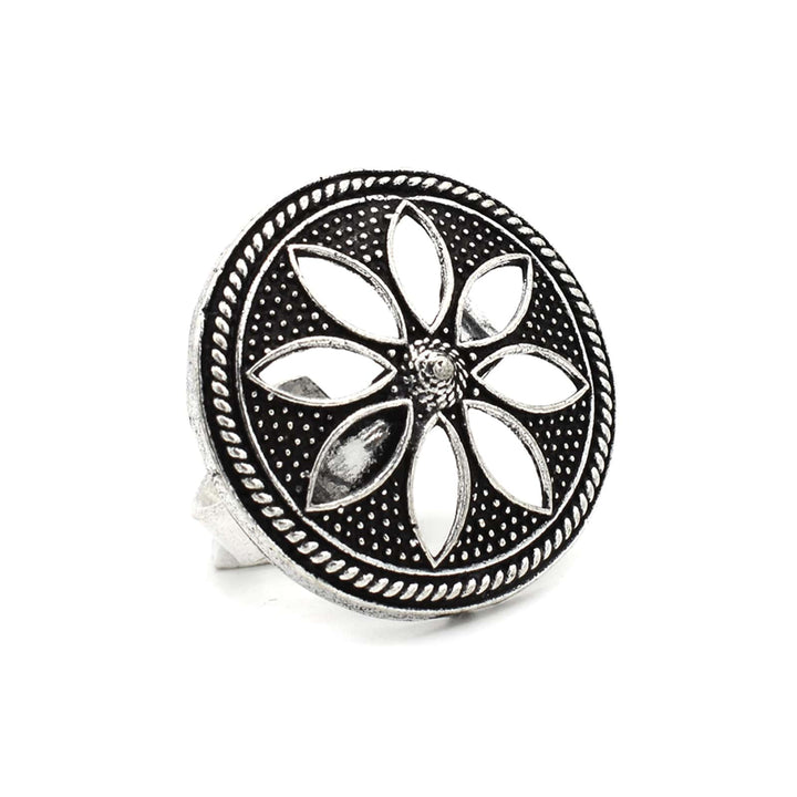 Adya Silver Floral Ring - Joker & Witch