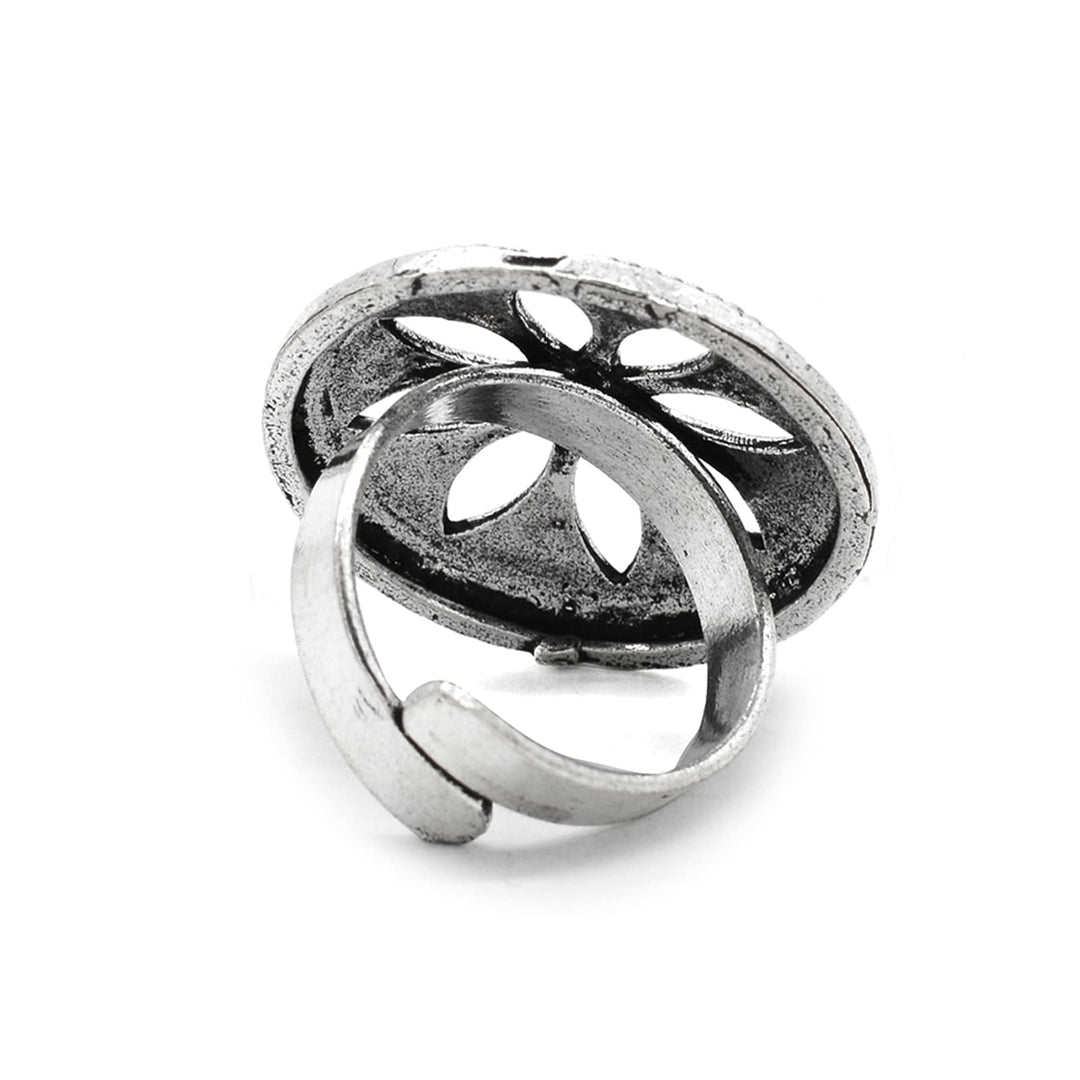 Adya Silver Floral Ring - Joker & Witch