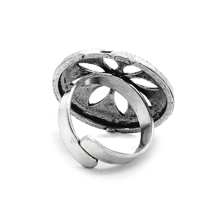 Adya Silver Floral Ring - Joker & Witch