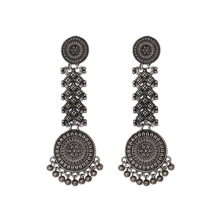 Teejh Raveena Silver Oxidised Earrings
