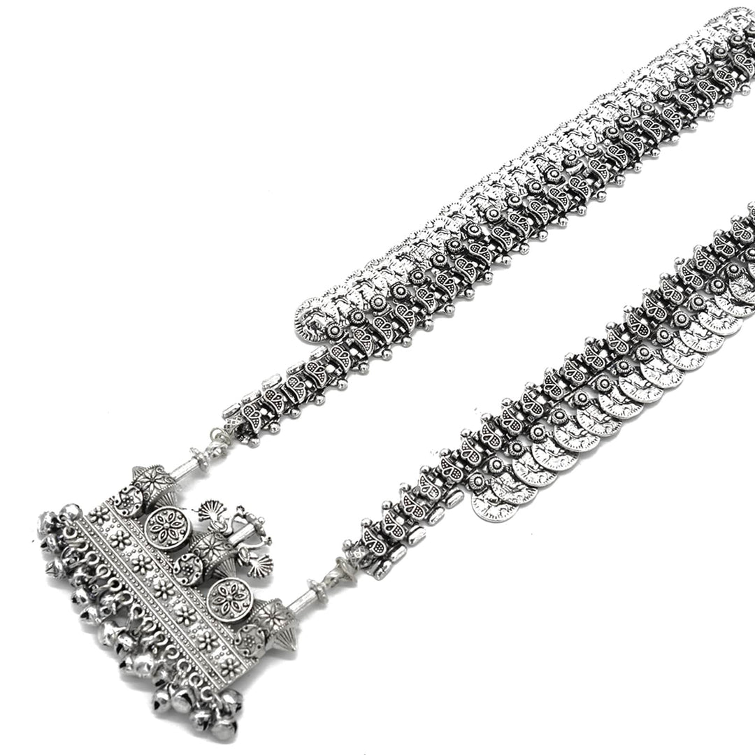 Antique Coin Silver Necklace Set - Joker & Witch