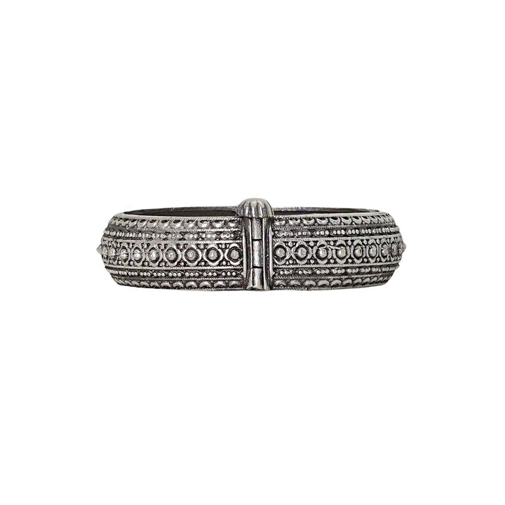 Teejh Raisha Silver Oxidised Bangle