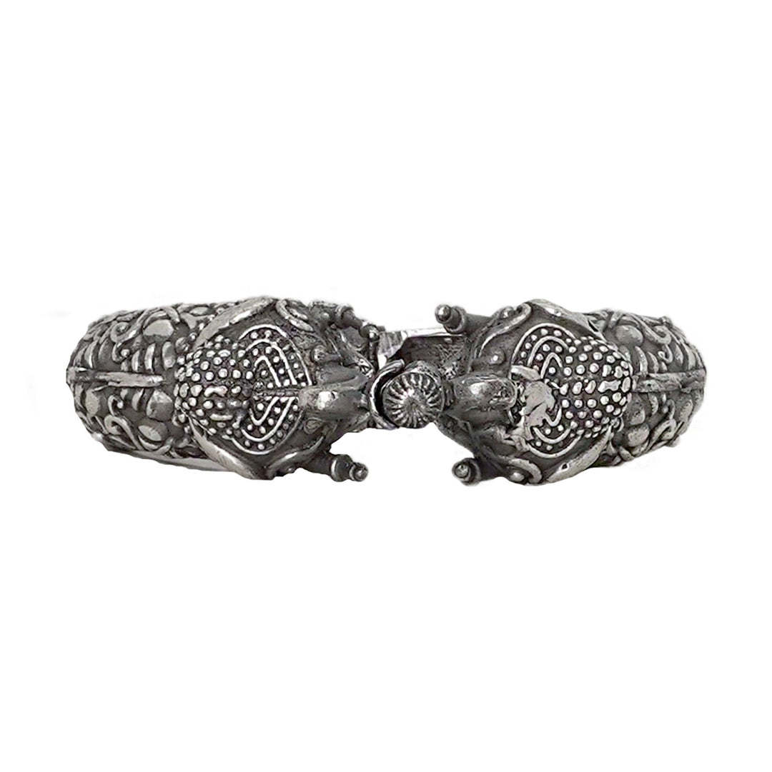 Teejh Meher Silver Oxidised Bangle