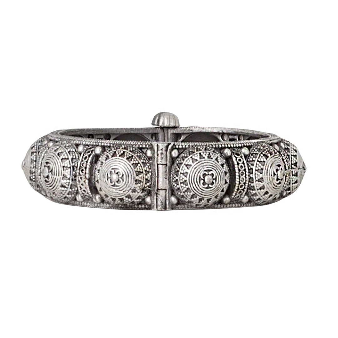 Teejh Siara Silver Oxidised Bangle