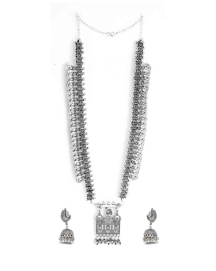 Teejh Yamura Silver Oxidised Jewelry Gift Set