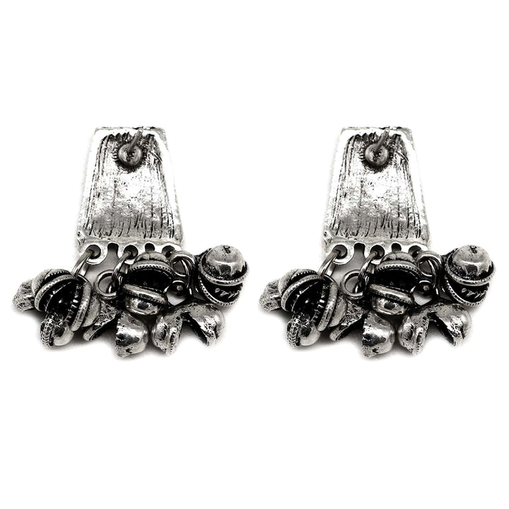 Svya Silver Oxidized Necklace - Joker & Witch