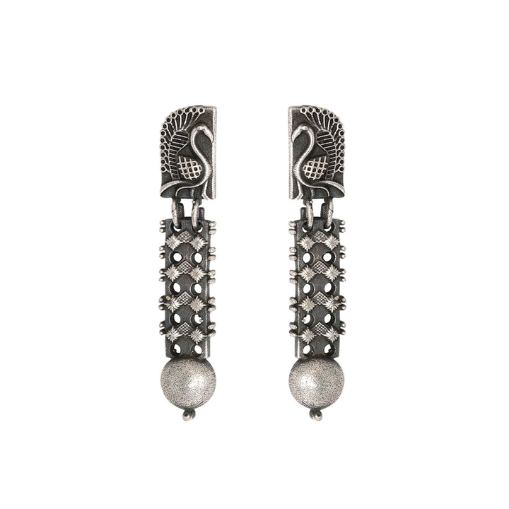 Teejh Aalina Silver Oxidised Earrings