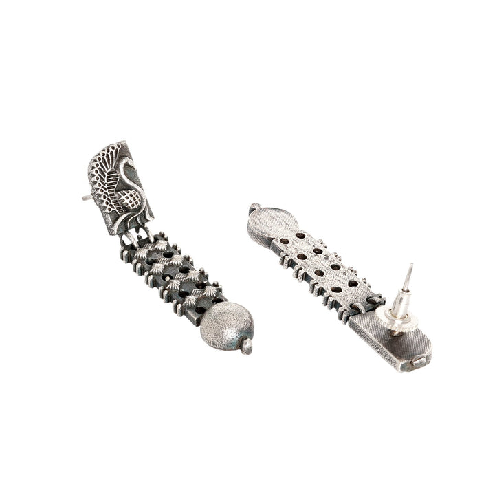 Teejh Aalina Silver Oxidised Earrings