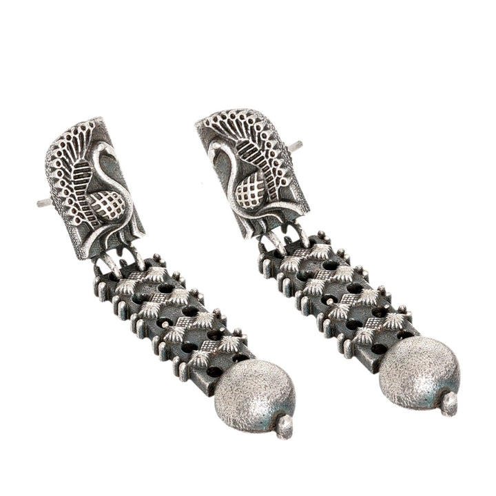 Teejh Aalina Silver Oxidised Earrings