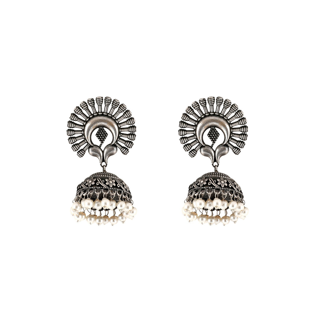Teejh Jhalsa Silver oxidised earring