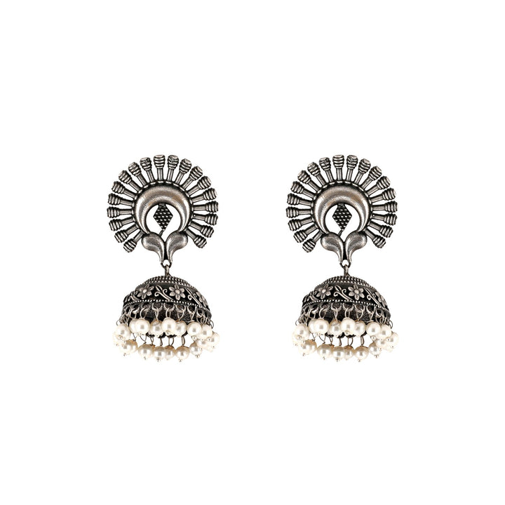 Teejh Jhalsa Silver oxidised earring