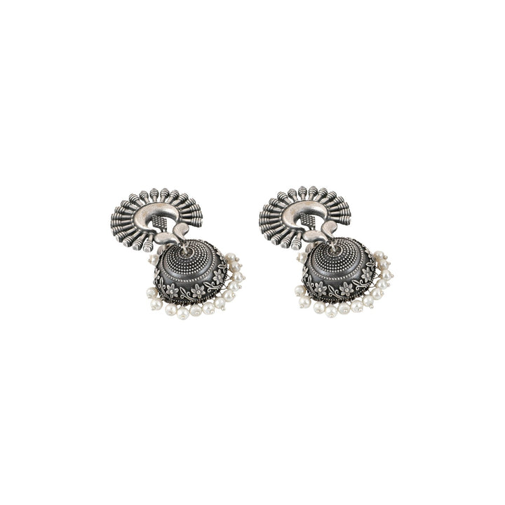 Teejh Jhalsa Silver oxidised earring