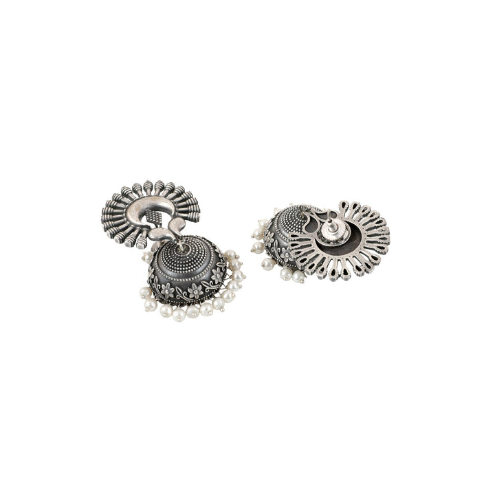 Teejh Jhalsa Silver oxidised earring