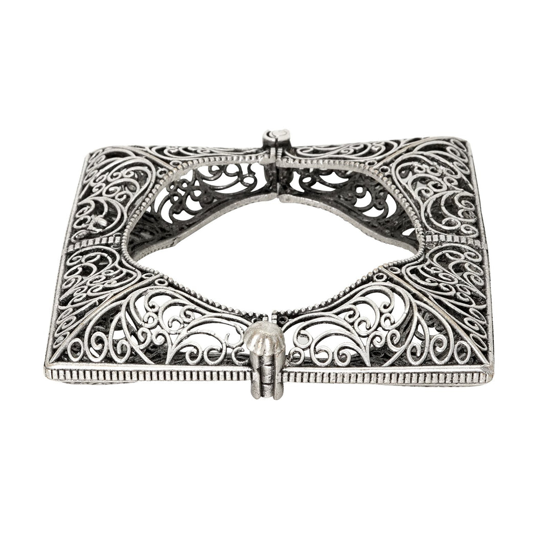 Teejh Nishika Silver Oxidised Bracelet