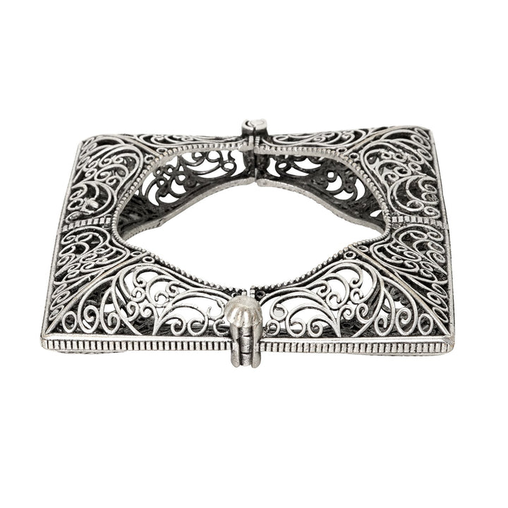 Teejh Nishika Silver Oxidised Bracelet