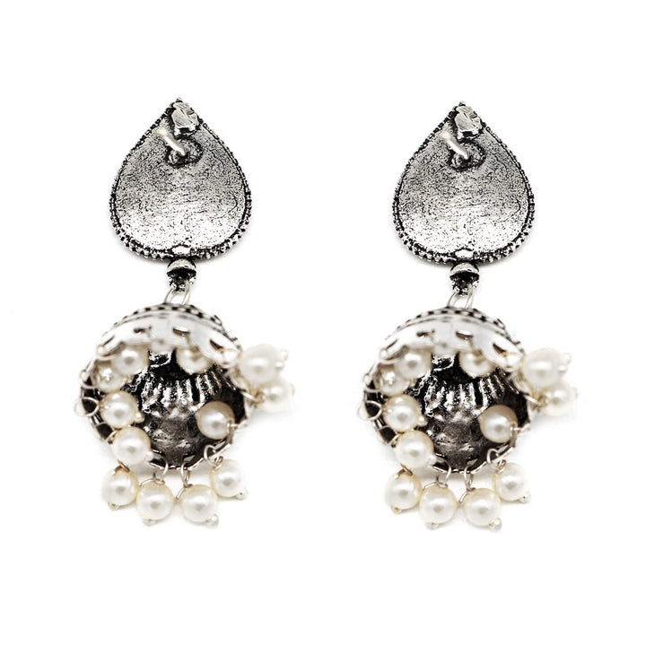 Pavaki Multi Colored Silver Oxidized  Pendant Set - Joker & Witch