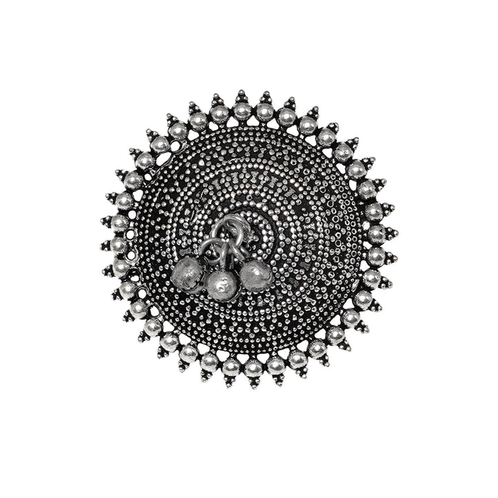 Teejh Twisha Silver Oxidsed Ring