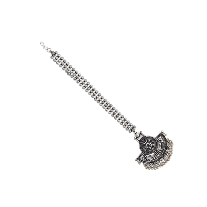 Teejh Saransha Silver Oxidised Maang Tikka