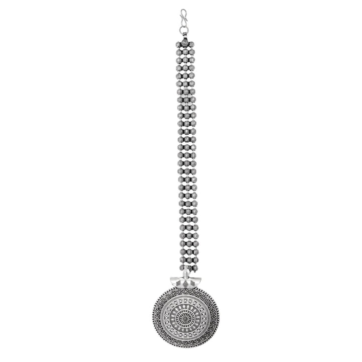 Teejh Sayesha Silver Oxidised Maang Tika