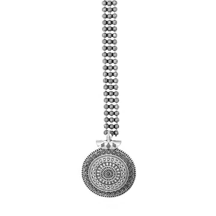 Teejh Sayesha Silver Oxidised Maang Tika