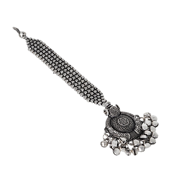 Teejh Safura Silver Oxidised Maang Tika