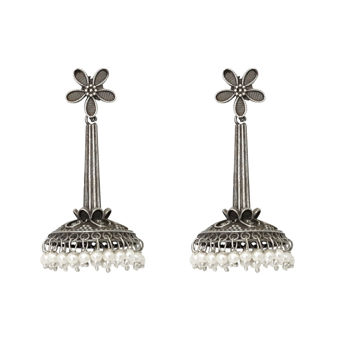 Teejh Kenisha Silver Oxidised Earrings