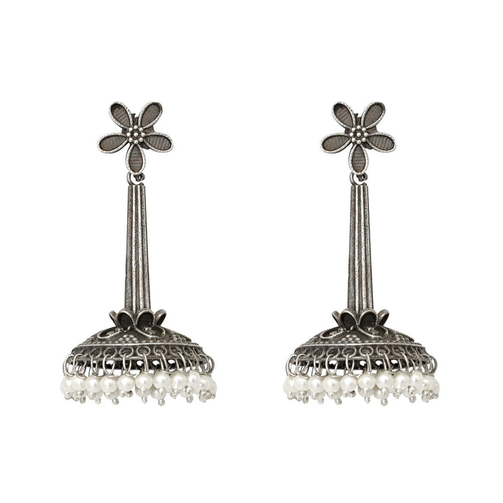 Teejh Kenisha Silver Oxidised Earrings