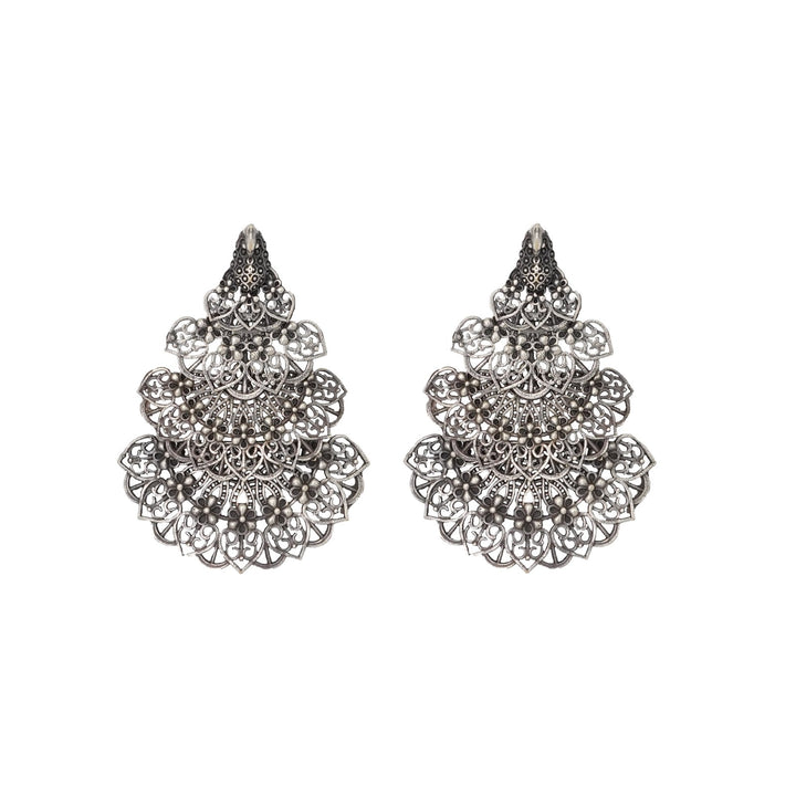 Teejh Anandita Silver Oxidised Earrings