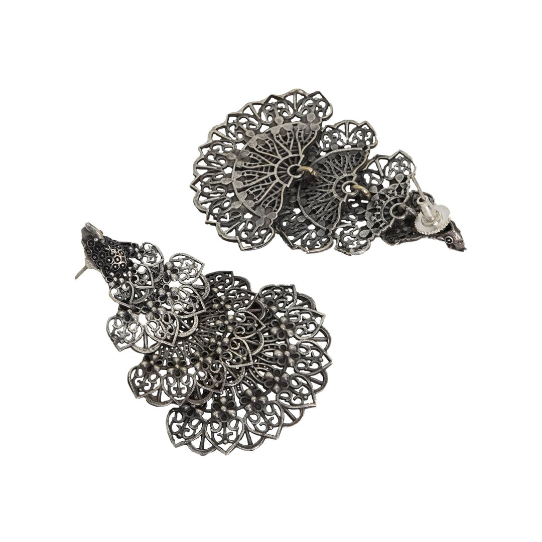 Teejh Anandita Silver Oxidised Earrings