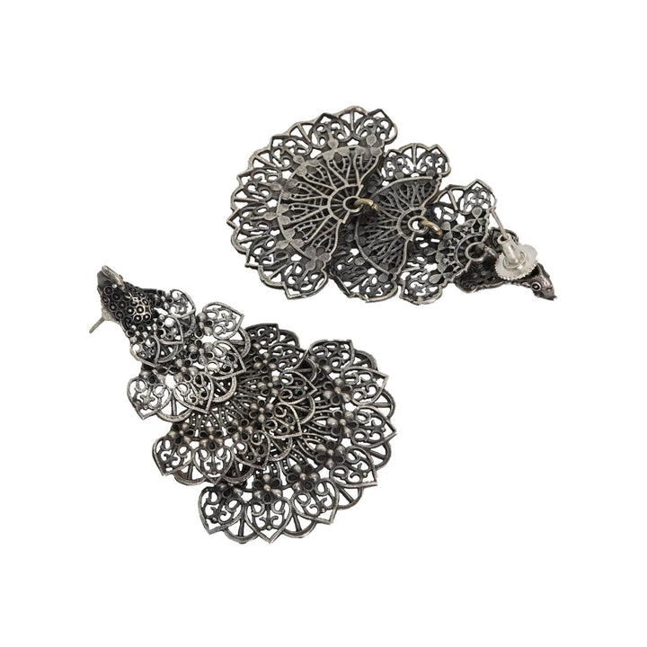 Teejh Anandita Silver Oxidised Earrings