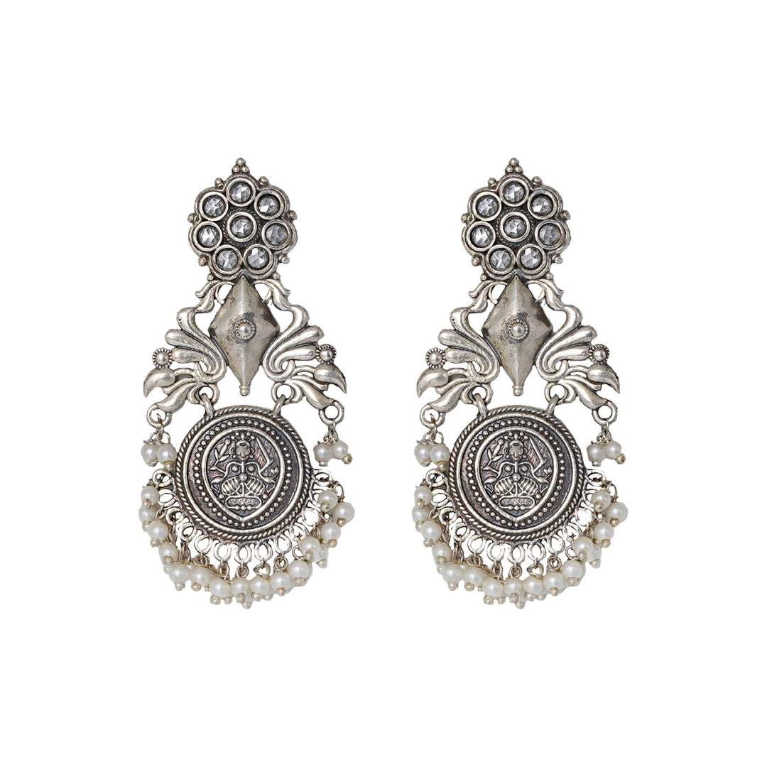 Teejh Rekha Silver Oxidised Jewelry Set
