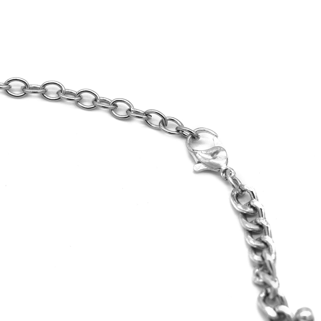 Bodhi  Silver Oxidized Gungroo Necklace - Joker & Witch