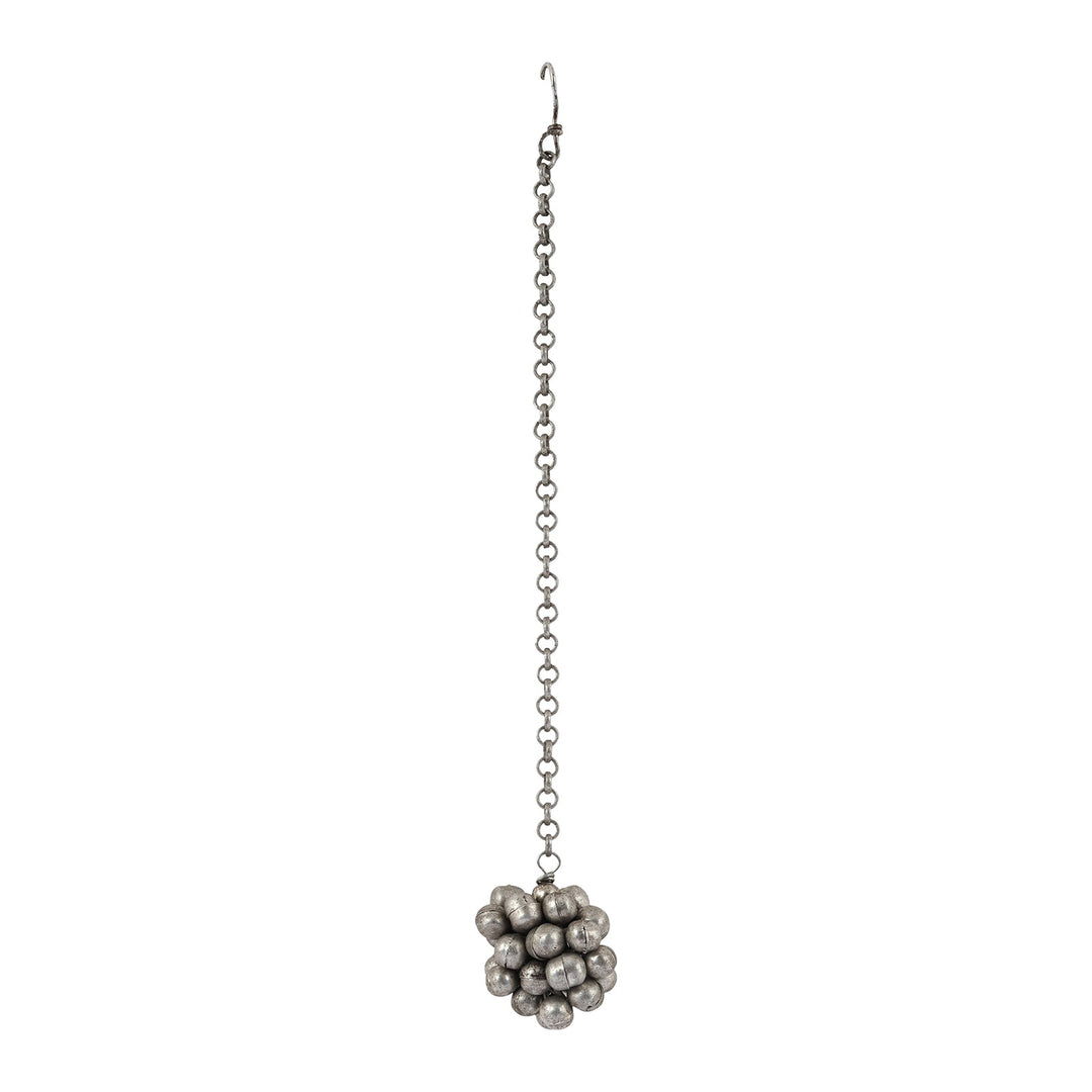 Teejh Sumi Silver Oxidised Ghungroo Maang Tikka